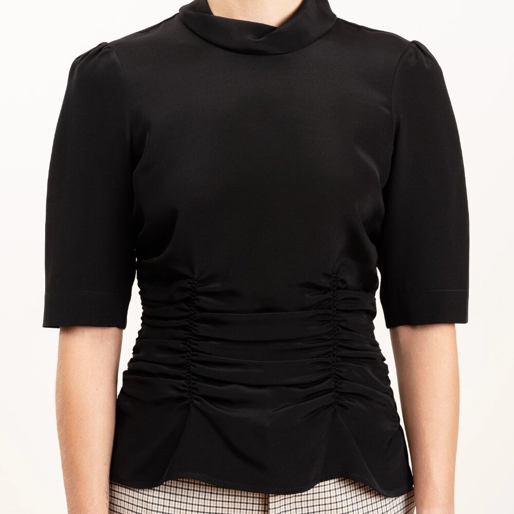 Rachel Comey Trifle Black Silk Top Size 4